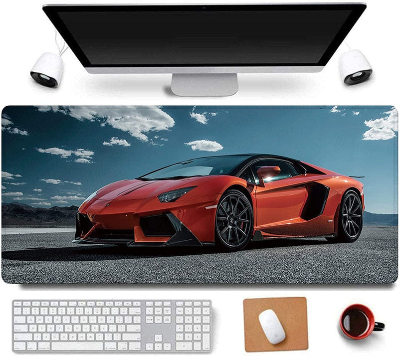31.5X11.8 Inch Non-Slip Rubber Extended Large Gaming Mouse Pad with Stitched Edges Computer Keyboard Mouse Mat PC Accessories (8&24)