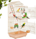 39-Inch Roof Top Large Flight Parrot Bird Cage Accessories Medium Roof Top Large Flight Cage Parakeet Cage for Small Cockatiel Canary Parakeet Sun Parakeet Pet Toy