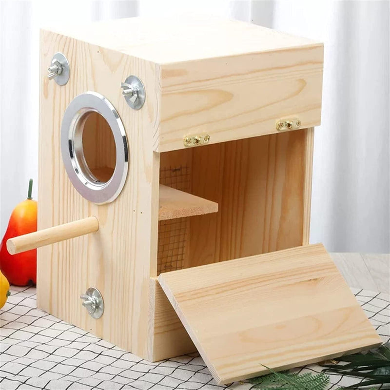 BEDEN Small Dog Bed Wood Bird Breeding Box Bird House Nest Parrot Breeding Decorative Cages Pet Accessories Home Balcony Decoration