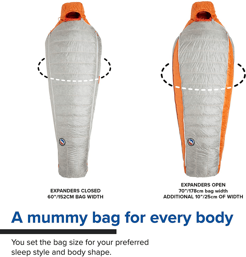 Big Agnes Torchlight UL Expandable down Mummy Sleeping Bag