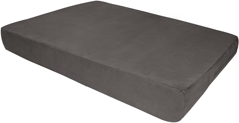 Big Barker 7" Pillow Top Orthopedic Dog Bed for Large and Extra Large Breed Dogs (Sleek Edition) (Large (48 X 30 X 7), Charcoal Gray)