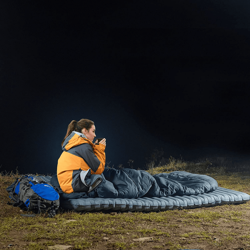 BISINNA XXL Sleeping Bag(90.55"X39.37") for Big and Tall Adults,3-4 Seasons plus Size Warm and Comfortable Waterproof Lightweight Sleeping Bag Great for Camping Backpacking Hiking Indoor & Outdoor