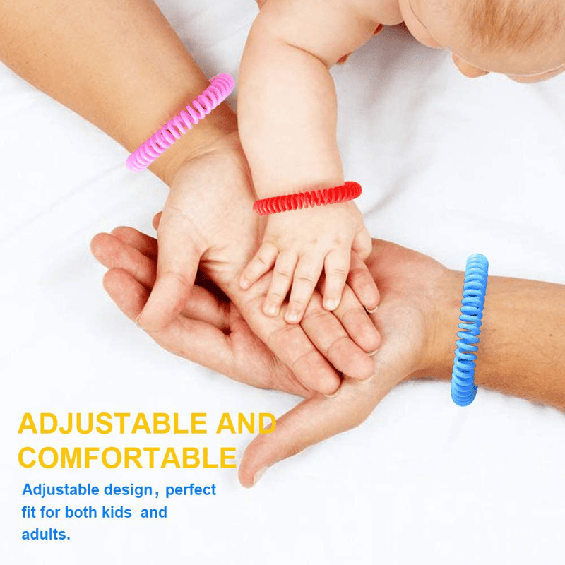 Buggybands Mosquito Bracelets, 12 Pack Individually Wrapped, DEET Free, Natural and Waterproof Band