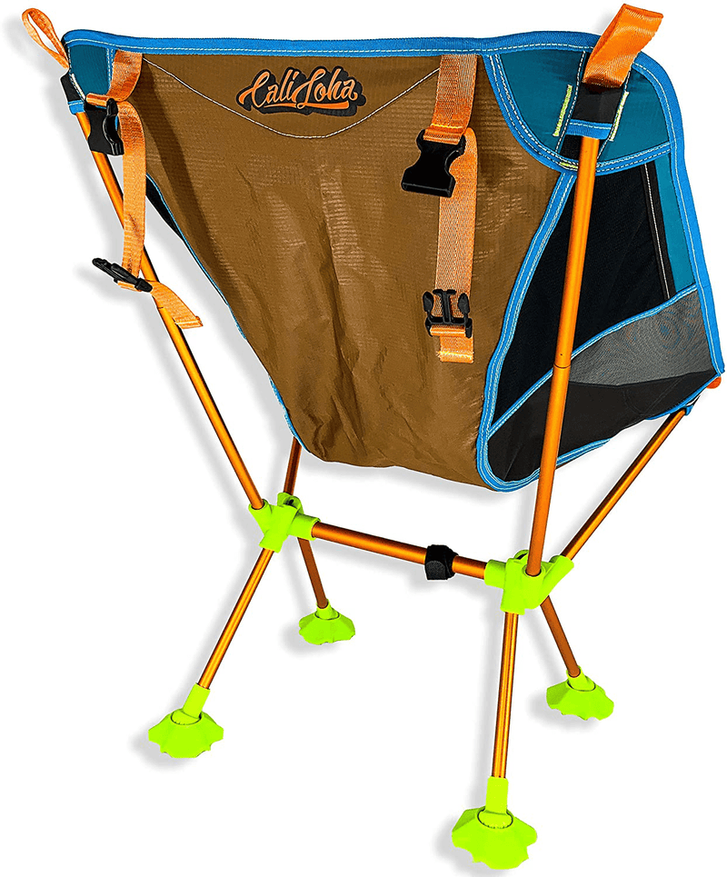 Caliloha Ultra Lightweight Camp Chair - Portable Chair for Camping, Hiking, Backpacking, Beach, Sporting Events, and Concerts - Lightweight Folding Camp Chair, Backpacking Chair, Beach Chair