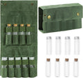Camping Spice Kit,Portable Spice Kit with 9 Spice Jars, Seasoning Storage Bag Organizer,Canvas Camping Seasoning Set with Mini Condiment Bottle for Outdoor Camping Picnic,Waterproof and Durable