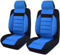CAR PASS 6PCS Elegance Universal Two Front Car Seat Covers Set ,Foam Back Support,Airbag Compatible