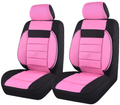 CAR PASS 6PCS Elegance Universal Two Front Car Seat Covers Set ,Foam Back Support,Airbag Compatible