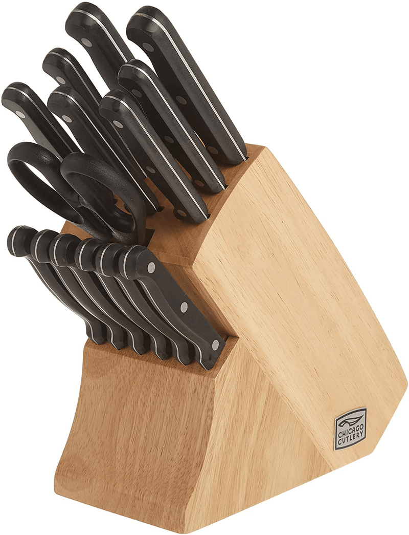 Chicago Cutlery Essentials Stainless Steel Knife Block Set (15 Piece)