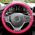 FH Group FH3001BLACK Black Steering Wheel Cover (Silicone Snake Pattern Massaging grip in Color-Fit Most Car Truck Suv or Van)