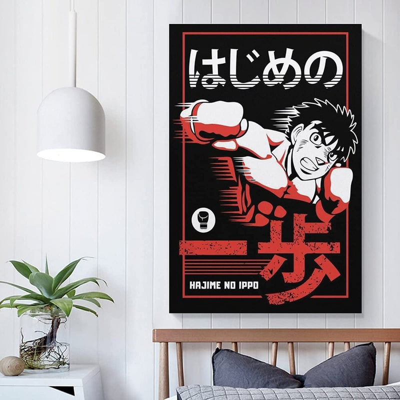 Hajime No Ippo Poster Canvas Art Poster and Wall Art Picture Print Modern Family Bedroom Decor Posters 12X18Inch(30X45Cm)