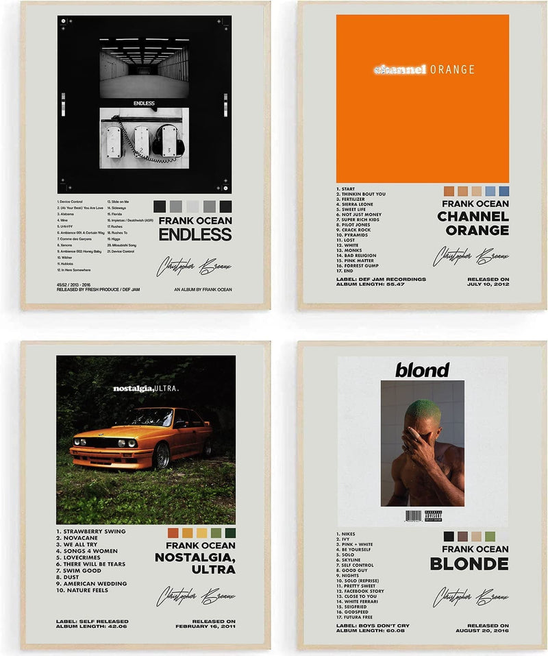 Withnotag Drake Signed Limited Posters Music Album Cover Posters Print Set of 6 Room Aesthetic Canvas Wall Art for Girl and Boy Teens Dorm Decor 8X10 Inch Unframed