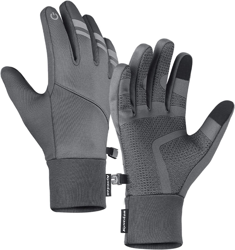 Mengk Winter Warm Gloves Touchscreen Fleece Waterproof Cycling Gloves