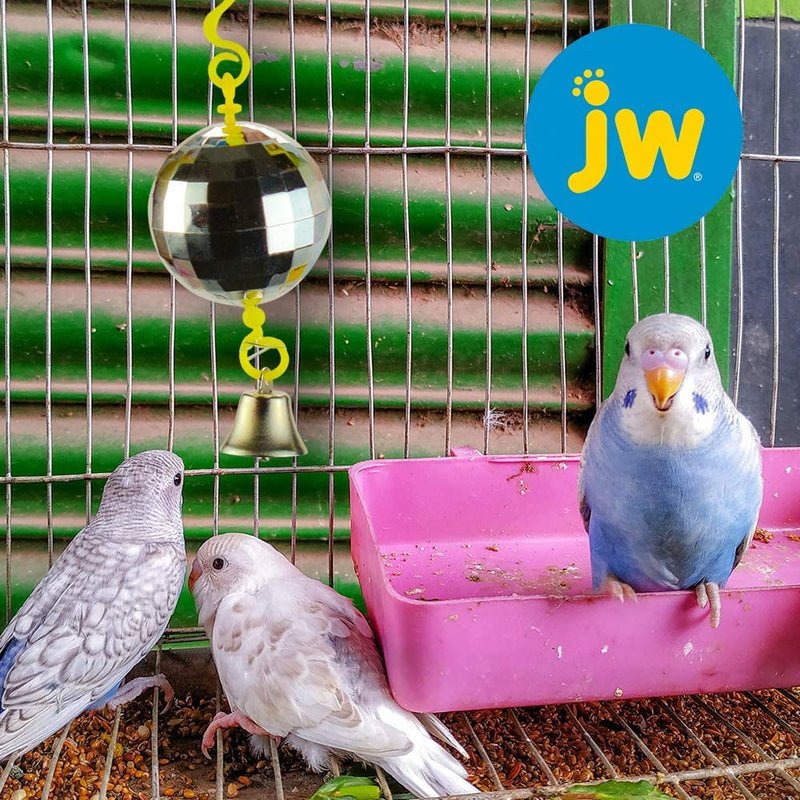 JW Pet Company Activitoy Disco Ball Small Bird Toy, Colors Vary