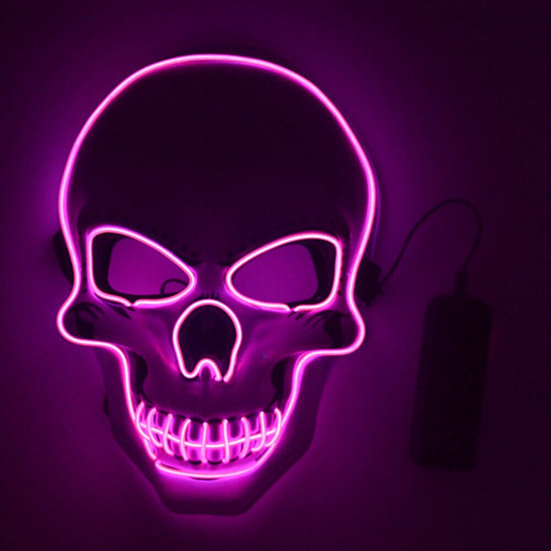 Stardget LED Scary Skull Halloween Mask Costume Cosplay EL Wire Light up Halloween Party