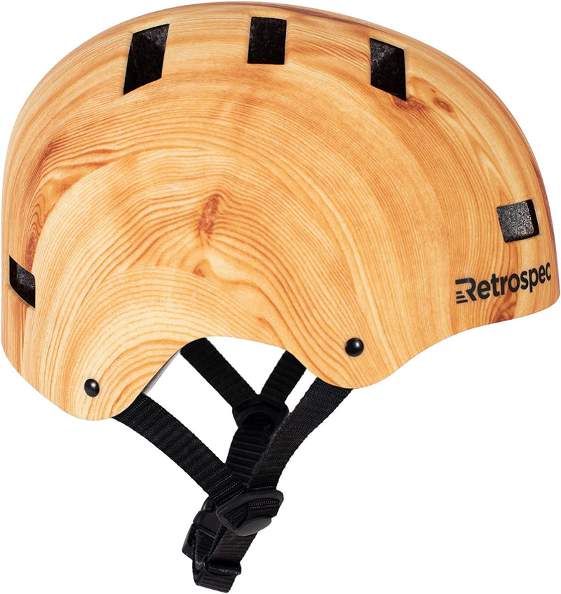 Retrospec Cm-1 Bicycle/Skateboard Helmet for Adult CPSC Certified Commuter, Bike, Skate , Pine Grain, 51-55 Cm / Small