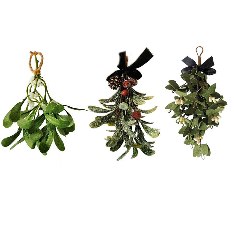 1 Pcs Artificial Plant Simulated Mistletoe Fake Potted Festival Supplies Ornaments Christmas Decoration Simulation Leaves