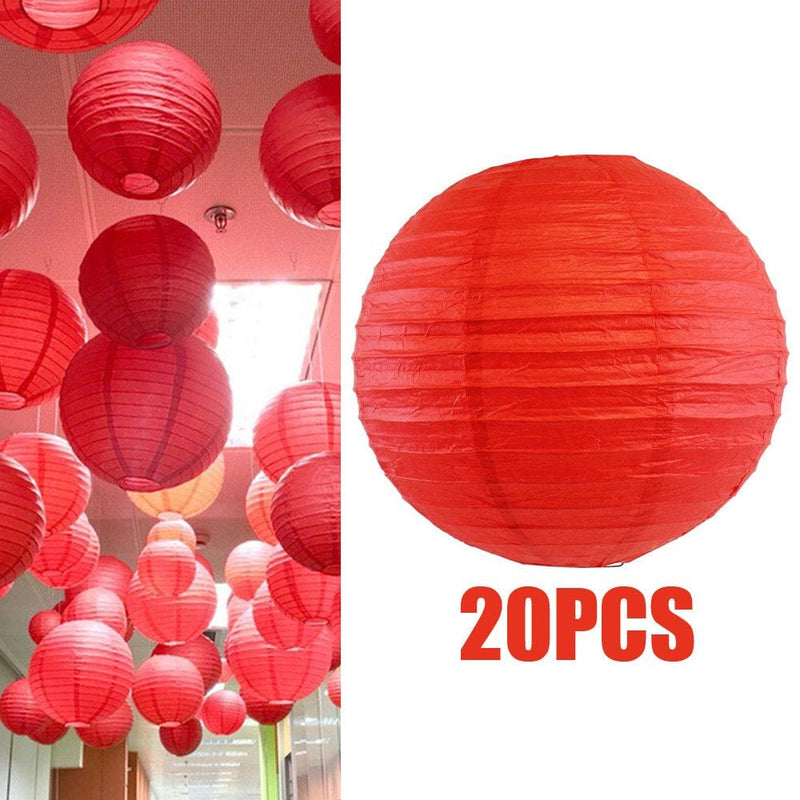 10/20/30Pcs round Chinese Paper Lantern Ball,4Inch/10Cm, Birthday Wedding Craft DIY Event Party Supplies Decoration