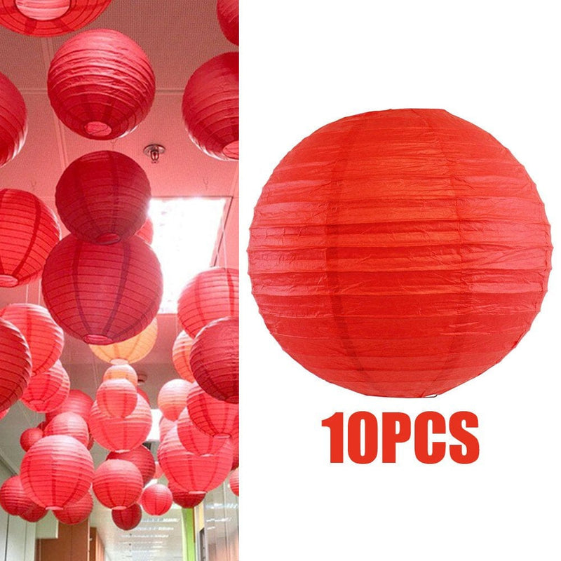 10/20/30Pcs round Chinese Paper Lantern Ball,4Inch/10Cm, Birthday Wedding Craft DIY Event Party Supplies Decoration
