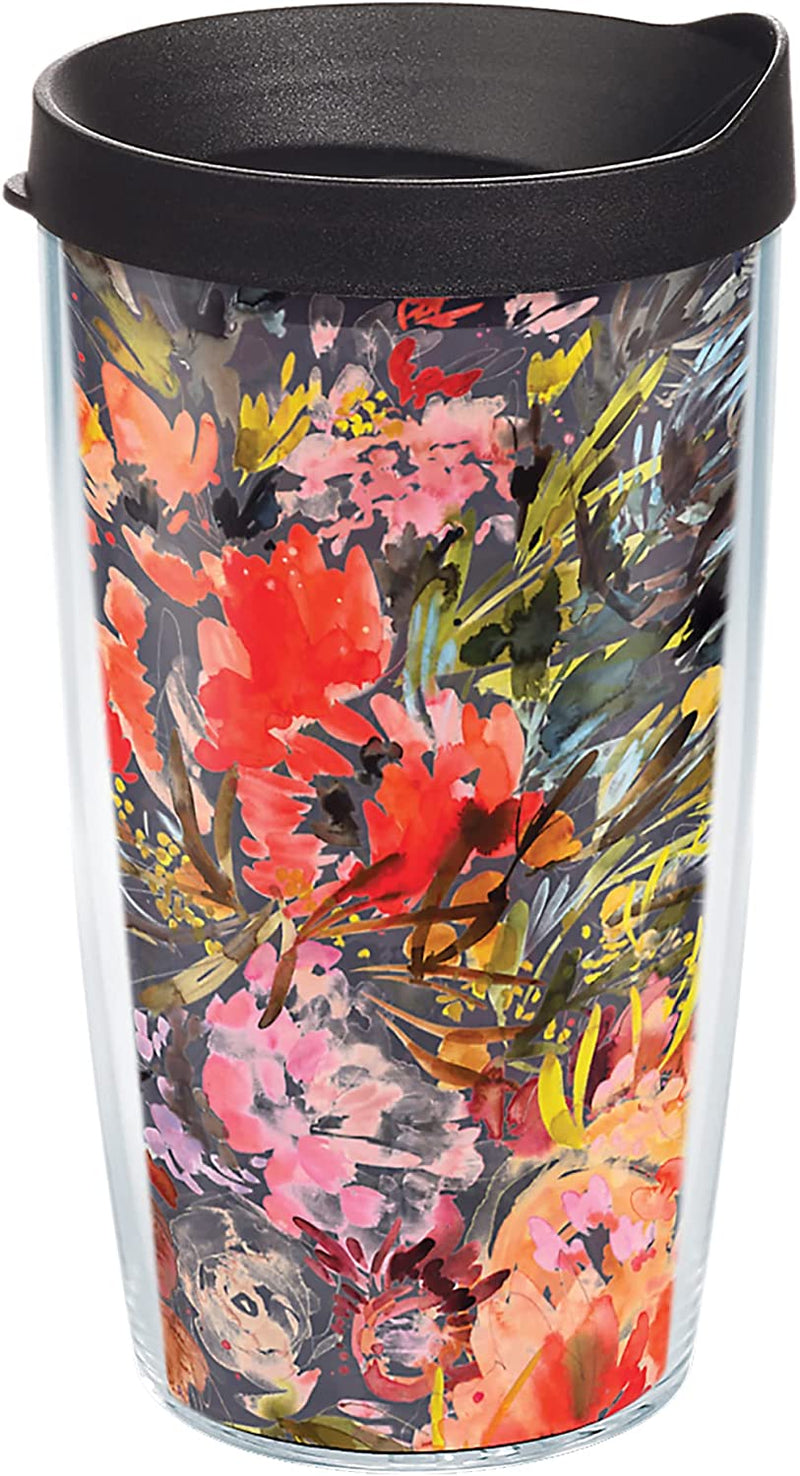 Tervis Made in USA Double Walled Kelly Ventura Floral Collection Insulated Tumbler Cup Keeps Drinks Cold & Hot, 16Oz 4Pk - Classic, Assorted