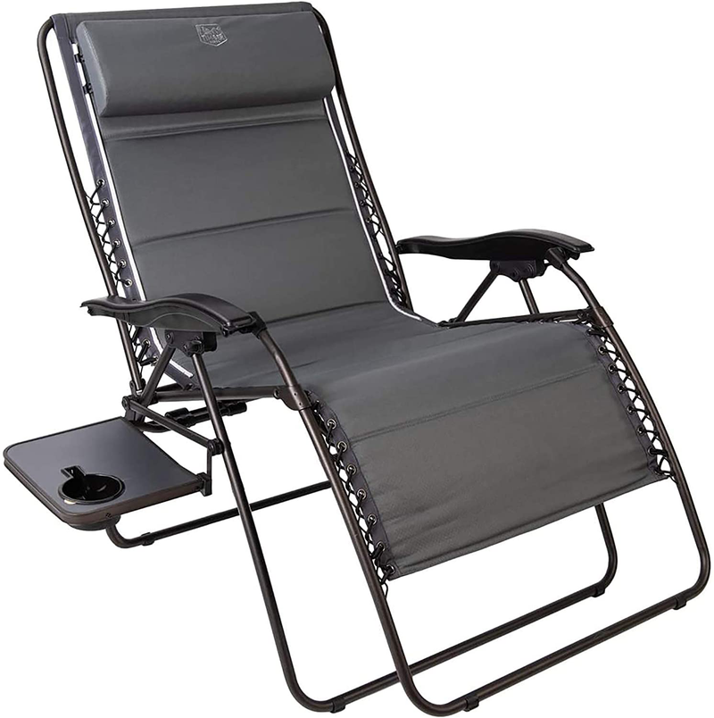 Timber Ridge Zero Gravity Chair Oversized Recliner Folding Patio Lounge Chair 350Lbs Capacity Adjustable Lawn Chair with Headrest for Outdoor, Camping, Patio, Lawn