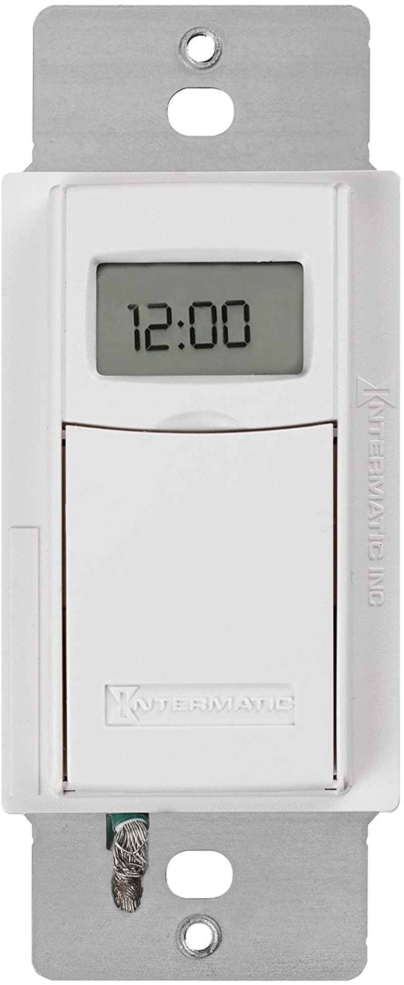 Intermatic ST01 7 Day Programmable In Wall Digital Timer Switch for Lights and Appliances, Astronomic, Self Adjusting, Heavy Duty,White