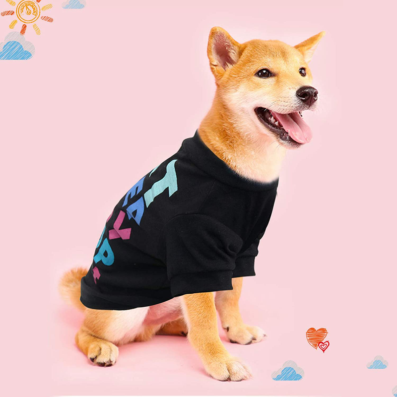 HYLYUN Printed Puppy Shirt 6 Packs - Soft Breathable Pet T-Shirt Puppy Dog Christmas Clothes Soft Sweat Shirt for Small Dogs and Cats