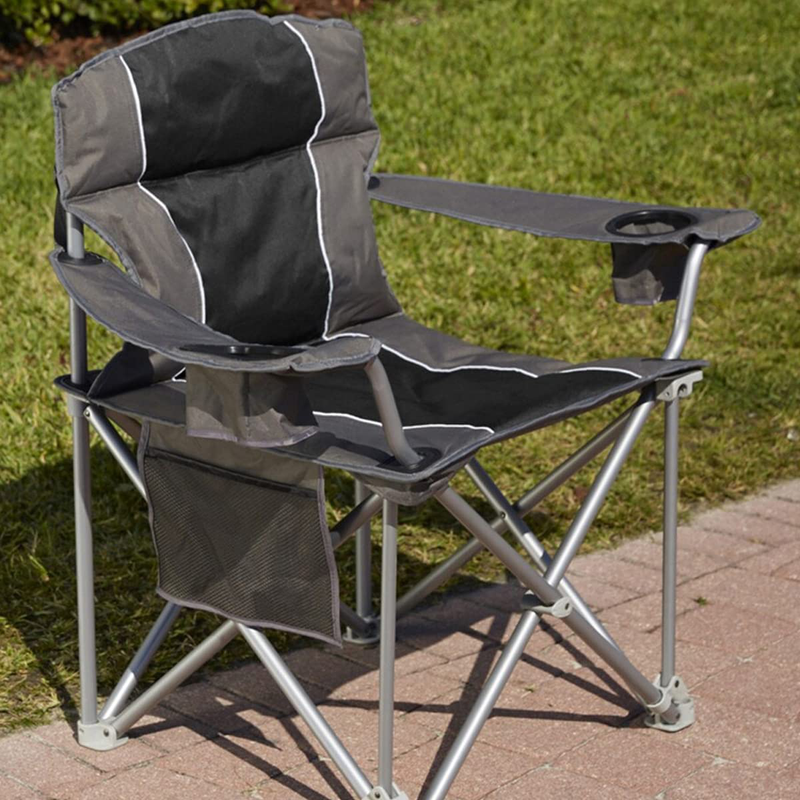 Livingxl 500-Lb. Capacity Heavy-Duty Portable Chair (Black)
