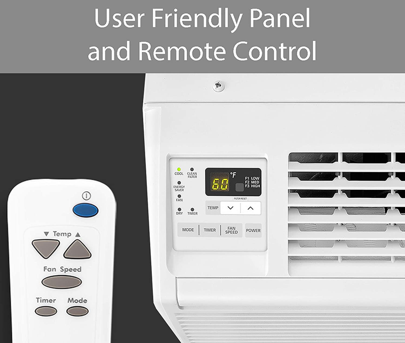 LG 6,000 BTU 115V Window Air Conditioner with Remote Control, White