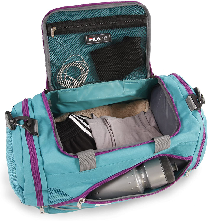 Fila Sprinter 19" Sport Duffel Bag, Teal/Purple, One Size