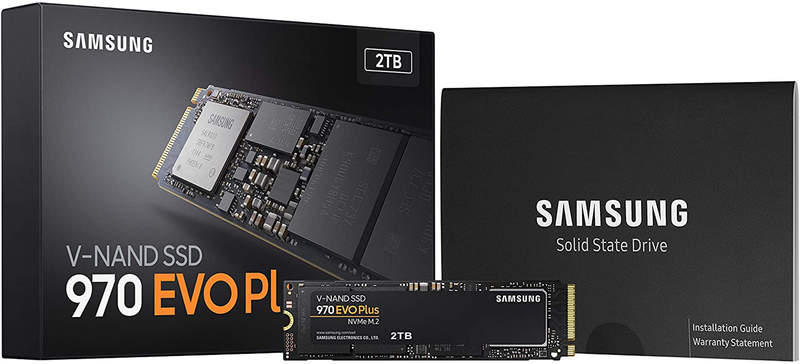 SAMSUNG 970 EVO Plus SSD 2TB - M.2 NVMe Interface Internal Solid State Drive with V-NAND Technology (MZ-V7S2T0B/AM)