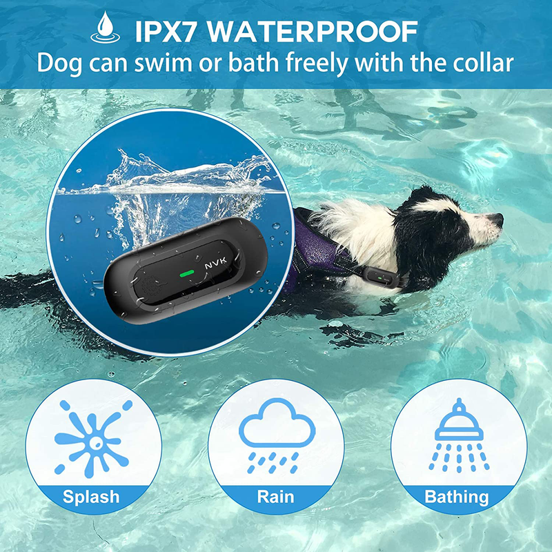 NVK Dog Training Collar - 2 Receiver Rechargeable Collars for Dogs with Remote, 3 Training Modes, Beep, Vibration and Shock, Waterproof Training Collar2