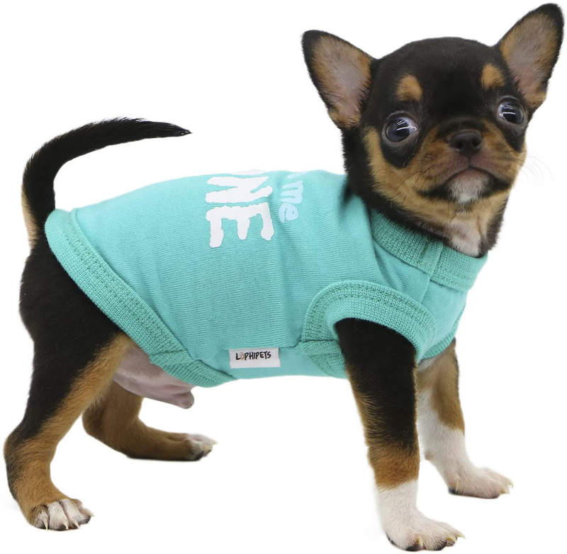 LOPHIPETS Dog Letter Print Shirts for Puppy Small Teacup Dogs Chihuahua Cat