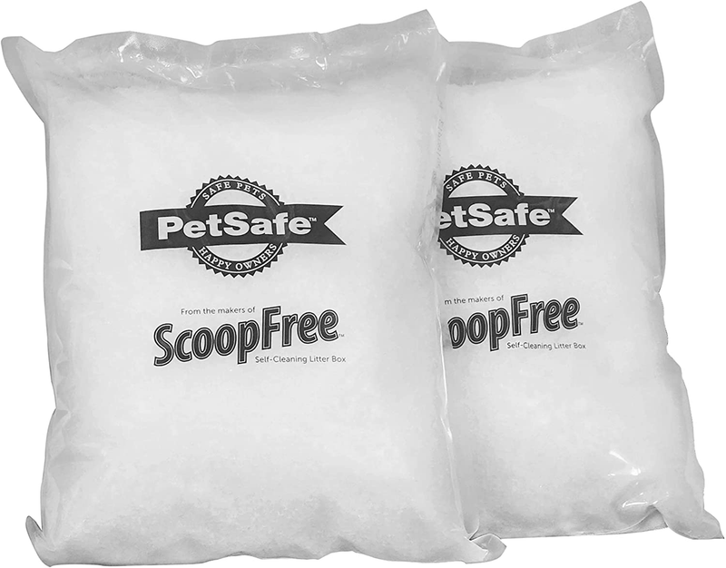 PetSafe ScoopFree Premium Crystal Non-Clumping Cat Litter - Fresh, Low-Tracking Odor Control - 2-Pack Refills, 4.5 lb per Pack (9 lb Total) - Original Blue, Lavender or Non-Scented