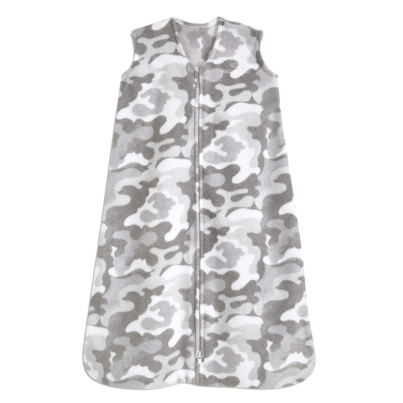 HALO Sleepsack Micro-Fleece Wearable Blanket, TOG 1.0, Grey, Medium
