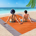 MIMITOOU Beach Blanket, Picnic Blankets Waterproof Sand Proof, 79X60 Inch Big & Compact Sand Proof Mat Quick Drying, Lightweight, Sand Proof Mat for Travel, Camping, Hiking