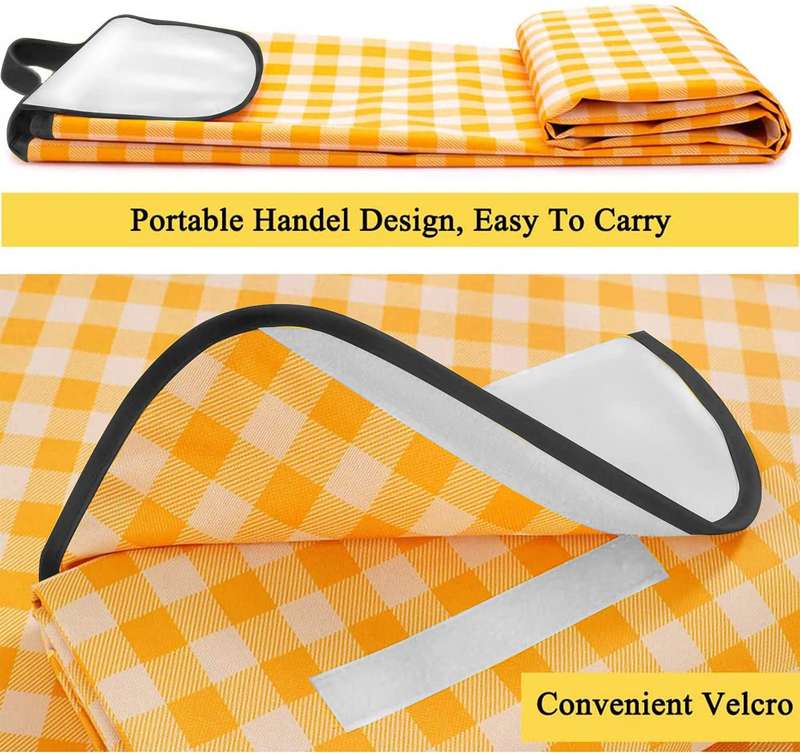 ielevations 120" x 120" Extra Large Waterproof Oxford Cloth Picnic Blanket Oversized Lightweight Camping Blanket for 12-14 People -Portable Mat for Outdoor Picnics, Camping, Beach…