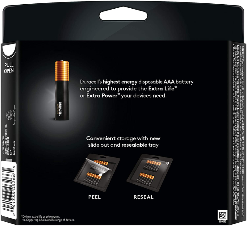 Duracell Optimum AAA Batteries | 12 Count Pack | Lasting Power Triple A Battery | Alkaline AAA Battery Ideal For Household And Office Devices | Resealable Package For Storage