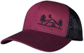 Threadbound Outdoor Trucker Hat Snapback - Tent Camping Design