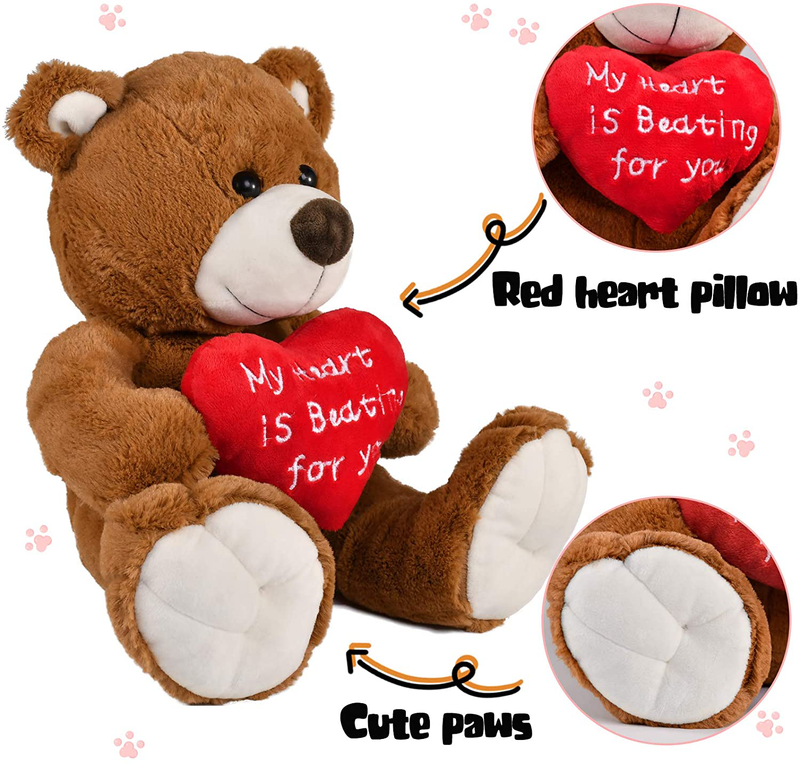 Likeny Valentines Day Gifts Bear for Girlfriend/Wife/Lover from Husband Boyfriend Anniversary Birthday Gifts for Couple,Women,Men Him Her Wedding