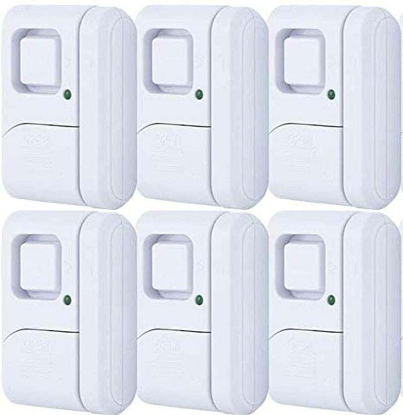 GE Personal Security Window/Door, 4-Pack, DIY Protection, Burglar Alert, Wireless, Chime/Alarm, Easy Installation, Ideal for Home, Garage, Apartment, Dorm, RV and Office, 45174, 4