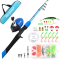 Magreel Kids Fishing Pole, Portable Telescopic Fishing Rod and Reel Combos Full Fish Tackle Kit with Fishing Line, Fishing Gears, Travel Bag for Boys, Girls, Beginner or Youth