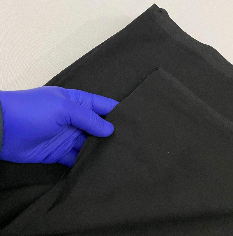 Mybecca Black 100% Cotton Muslin Fabric,Textile Draping Fabric Wide: 60 inch 10 Yards (5 Feet x 30 Feet)(63" x 360")