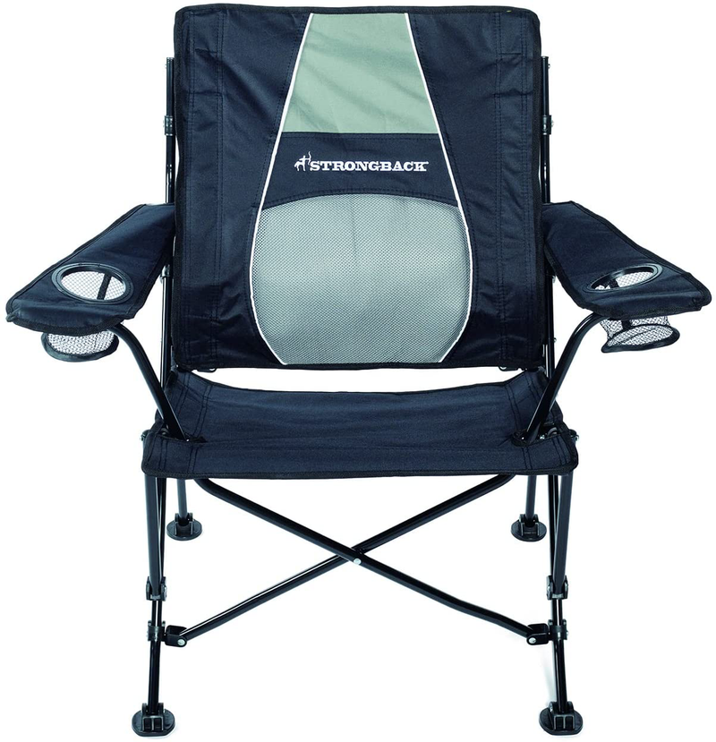 STRONGBACK 3.0 Guru Camp Chair, Original, Navy/Grey