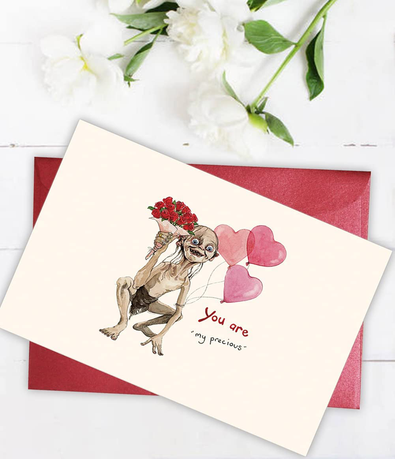 Funny Valentine'S Day Humorous Valentine'S Day Card for Wife Girlfriend Gollum Valentines Day Card Humorous Anniversary Birthday Card for Him Her Christmas Gift for Her You Are My Precious Card
