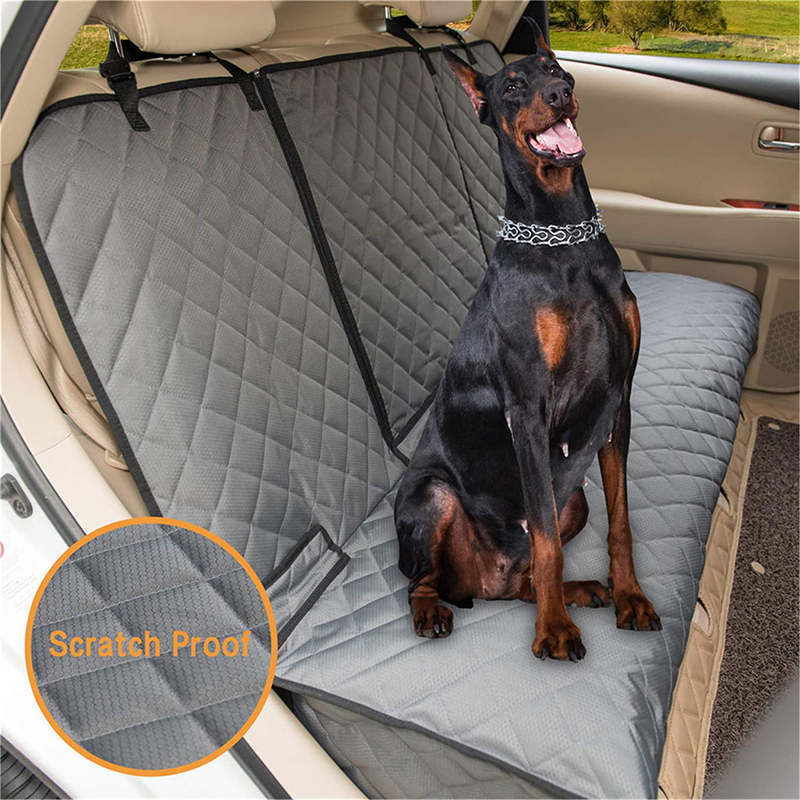 YESYEES Waterproof Dog Car Seat Covers Pet Seat Cover Nonslip Bench Seat Cover Compatible for Middle Seat Belt and Armrest Fits Most Cars, Trucks and SUVs