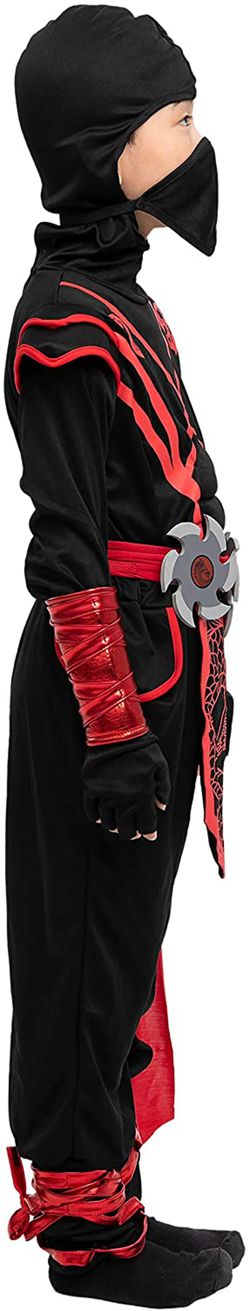 Ninja Dragon Red Costume Outfit Set for kids Halloween Dress Up Party