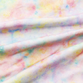David Angie Tie Dye Printed Double Brushed Polyester Fabric Soft Smooth 4 Way Stretch Knit Fabric by Half Yard for Dress Sewing (Half Yard)