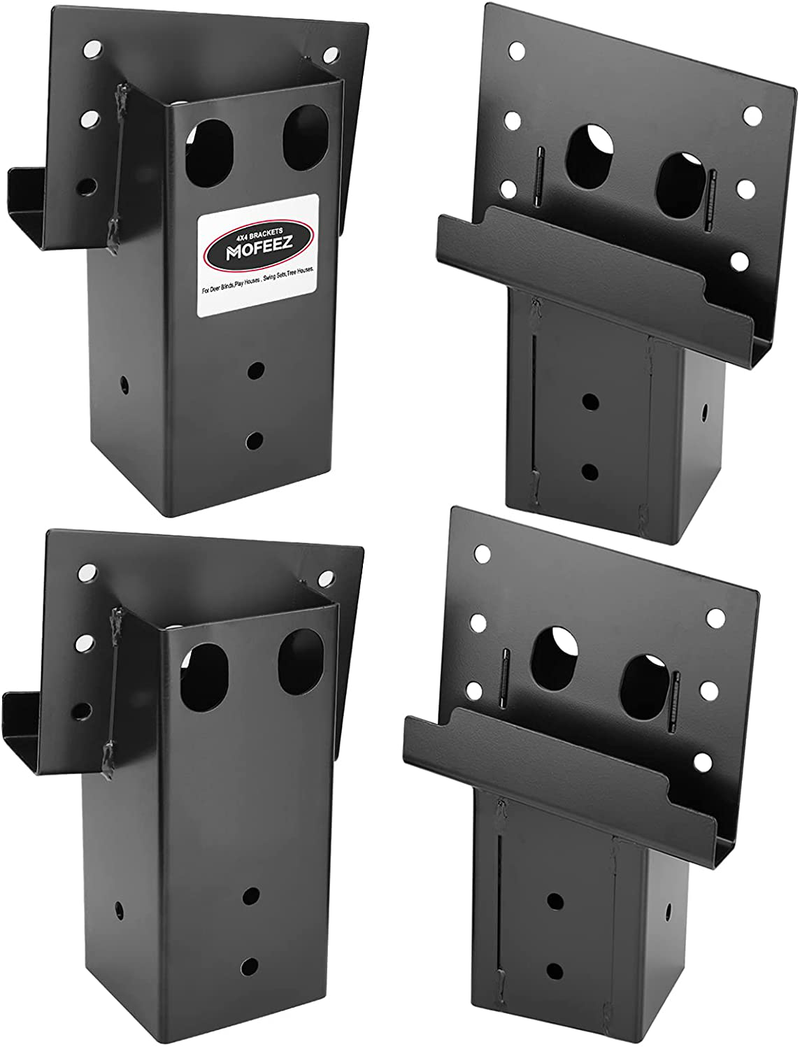 Mofeez Outdoor 4x4 Compound Angle Brackets for Deer Stand Hunting Blinds Shooting Shack (Set of 4)