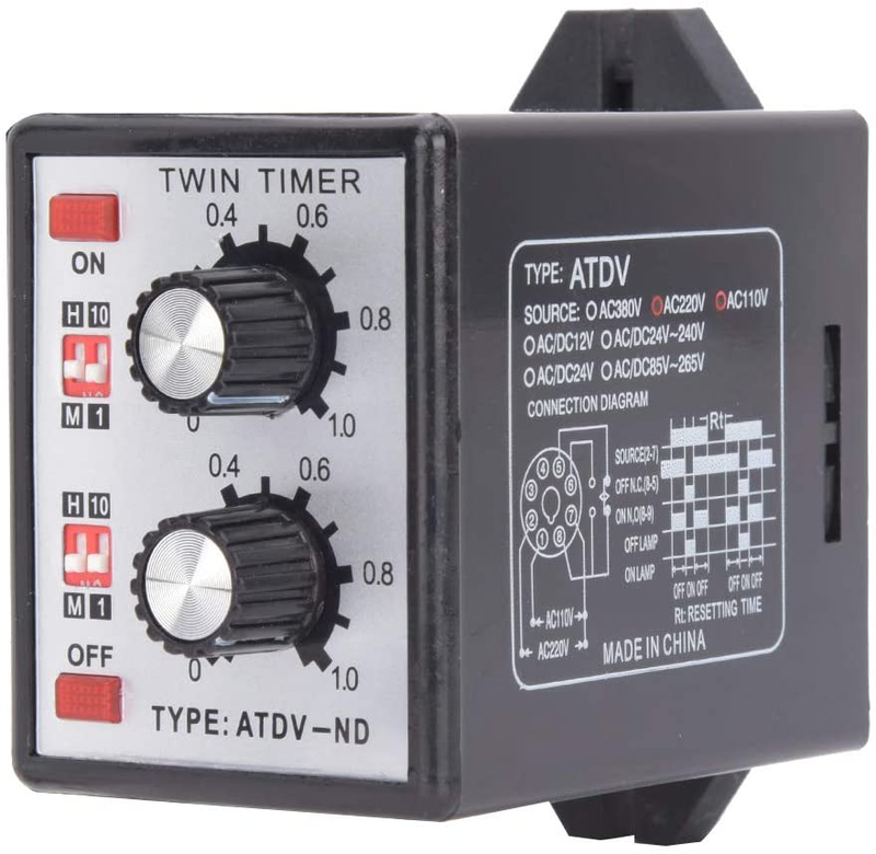Knob Control Time Switch Relay Short Period Repeat Cycle Intermittent Timer Relay ATDV ND AC110V 220V For Humidifiers, Ventilation Fans, Pumps