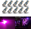 iBrightstar Newest Extremely Bright Wedge T10 168 194 LED Bulbs For Car Interior Dome Map Door Courtesy License Plate Lights, Purple